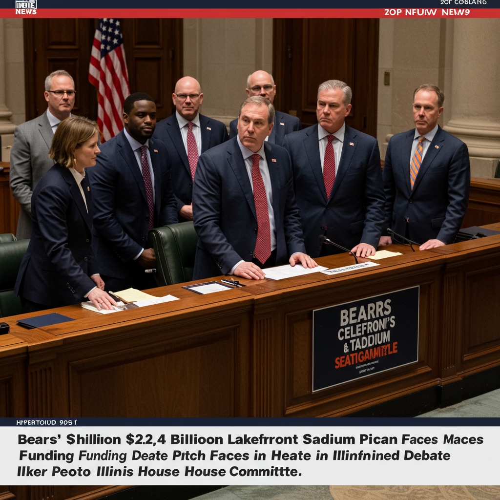 Bears' $2.4 Billion Lakefront Stadium Funding Pitch Faces Heated Debate in Illinois House Committee