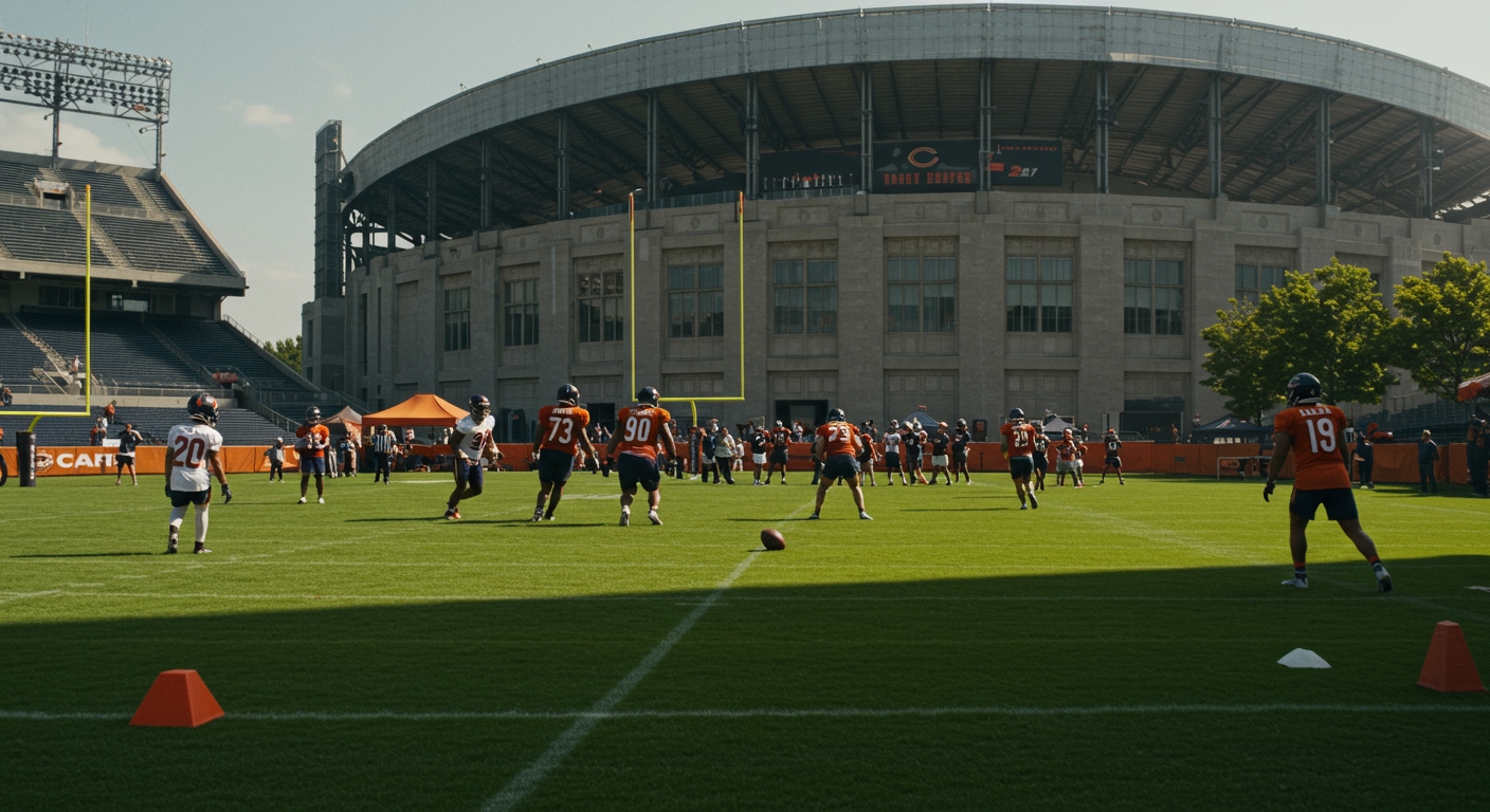 Chicago Bears Announce 2025 Training Camp Schedule: Open Practices at Halas Hall & Family Fest at Soldier Field Detailed
