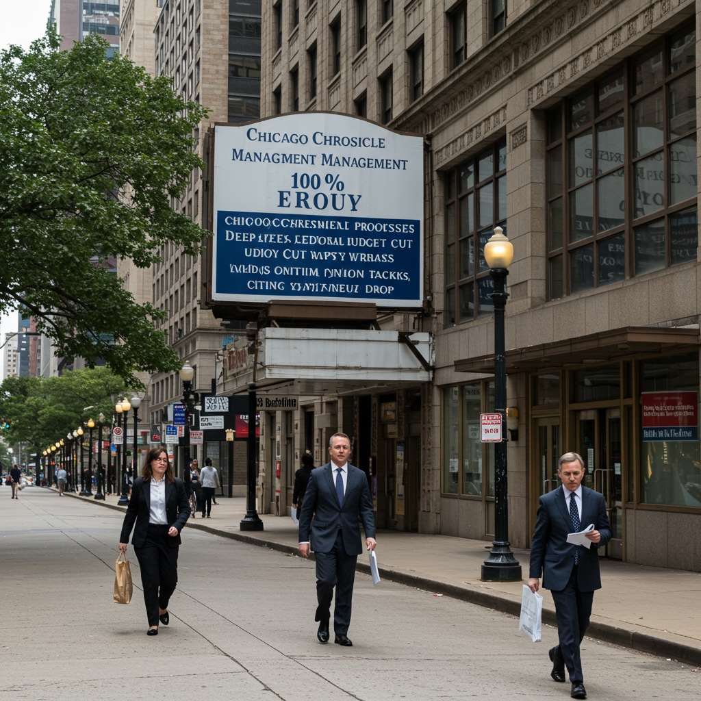 Chicago Chronicle Management Proposes Deep 10% Editorial Budget Cut Amidst Contentious Union Talks, Citing Steep Revenue Drop