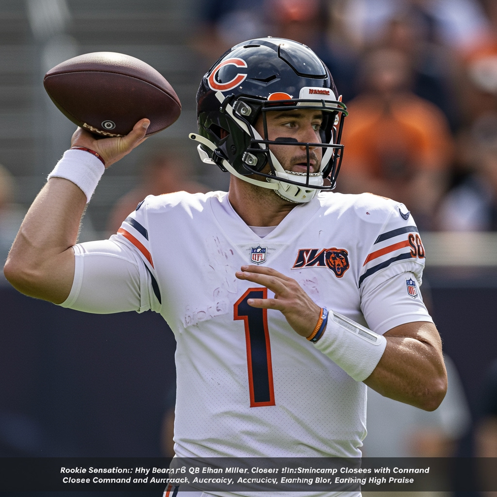 Rookie Sensation: Bears QB Ethan Miller Closes Minicamp with Command and Accuracy, Earning High Praise