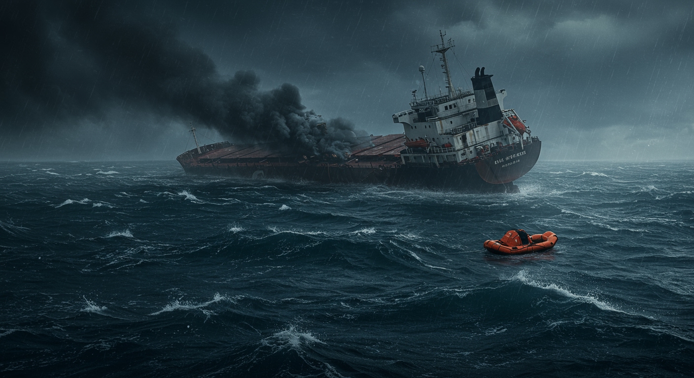 Houthi Attack Sinks Cargo Ship in Red Sea: Six Rescued, 15 19 Crew Missing After Deadly Assault