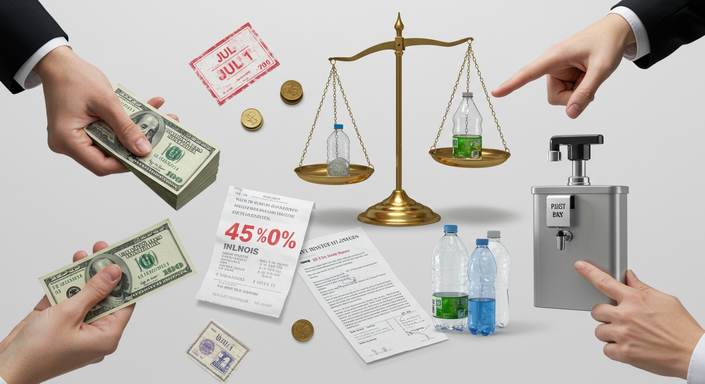 Illinois Implements Sweeping Policy Changes July 1: Wage Hikes, Broad Tax Increases, Plastic Curbs Take Effect