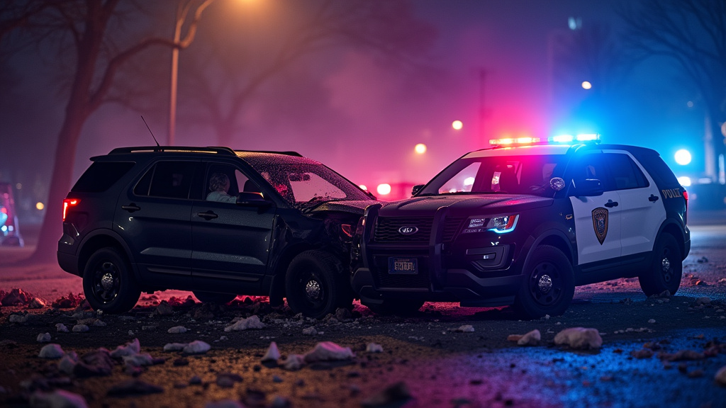 SUV Collides with Chicago Police Car in Washington Park, Injuring Four