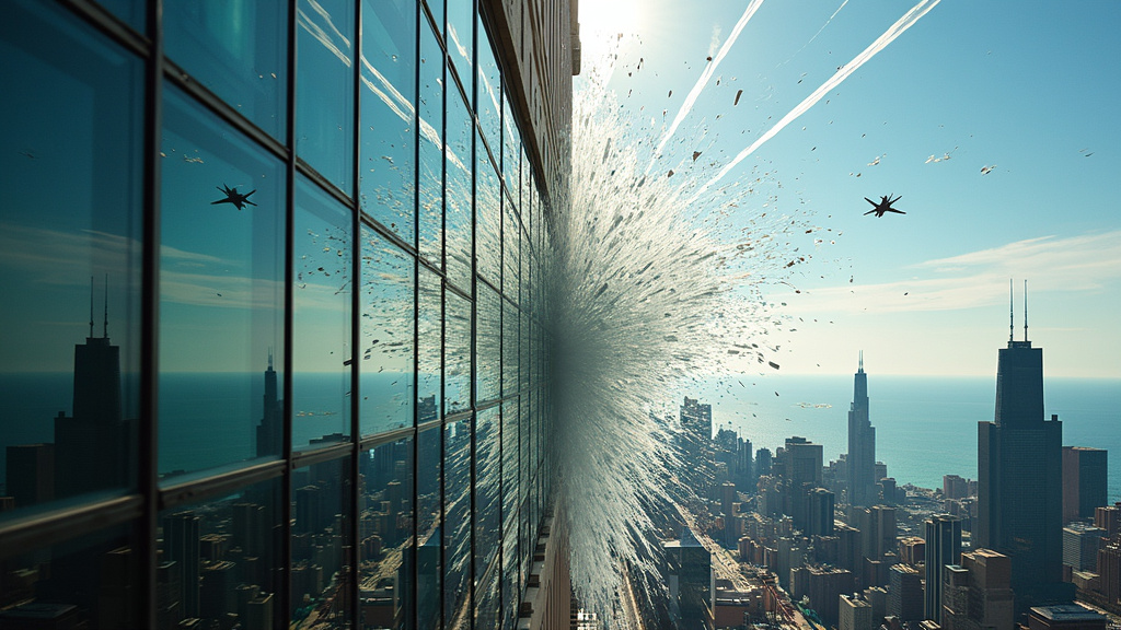 Shockwaves Rock Chicago: Thunderbirds Practice Unleashes Glass Shattering Blasts